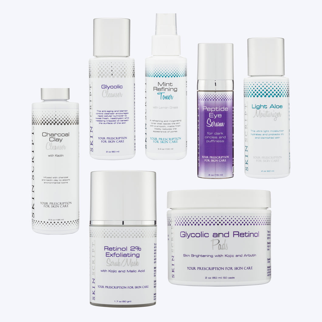 Skin Script Home Care Essentials Kit For Oily/Acne Prone Skin